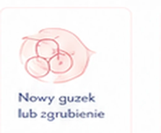 Nowy guzek lub zgrubienie