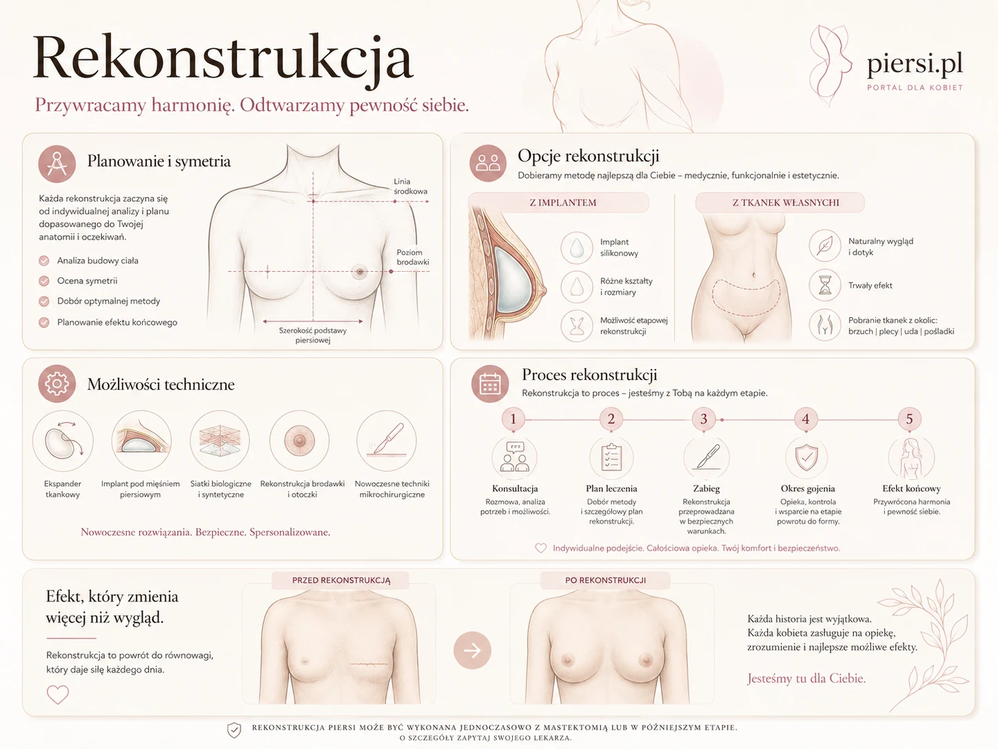 Profesjonalna, medyczno-edukacyjna ilustracja dopasowana do działu: Fałd podpiersiowy w rekonstrukcji piersi: dlaczego jest tak ważny?